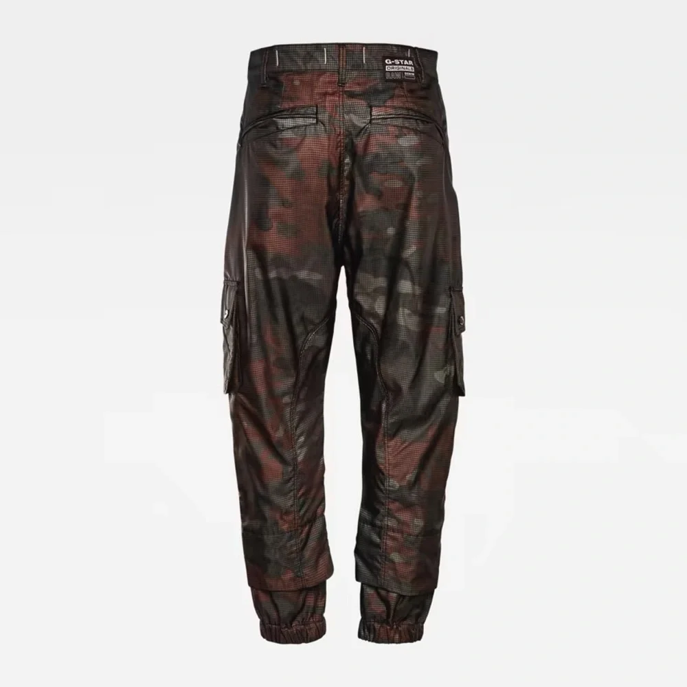 NWT G-Star E Boyfriend Mid Cargo Pants - Silkscreen Ripstop Print - Picture 6 of 16
